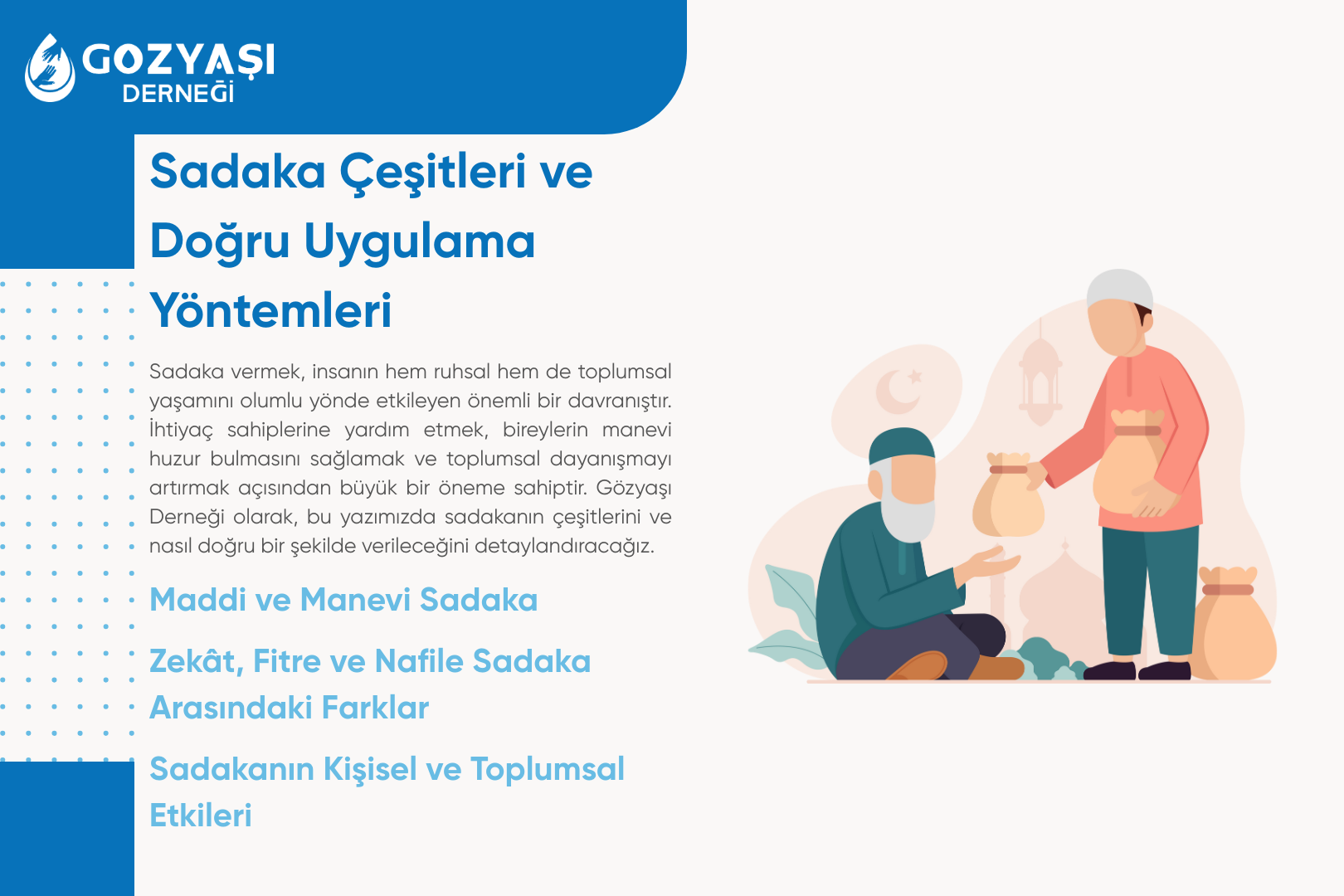 Sadaka Çeşitleri ve Doğru Uygulama Yöntemleri