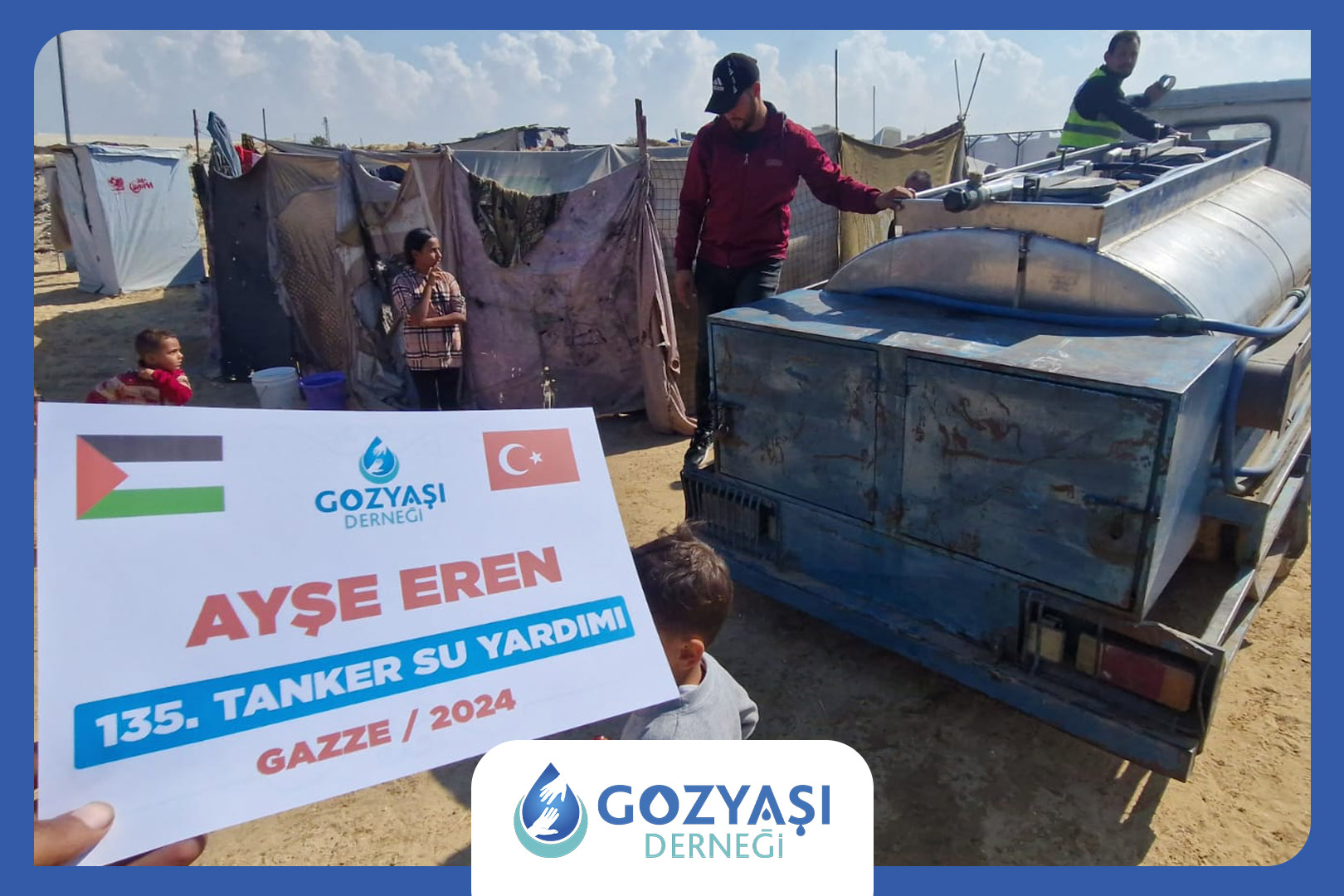 Gazze 135.Tanker Su Dağıtımı