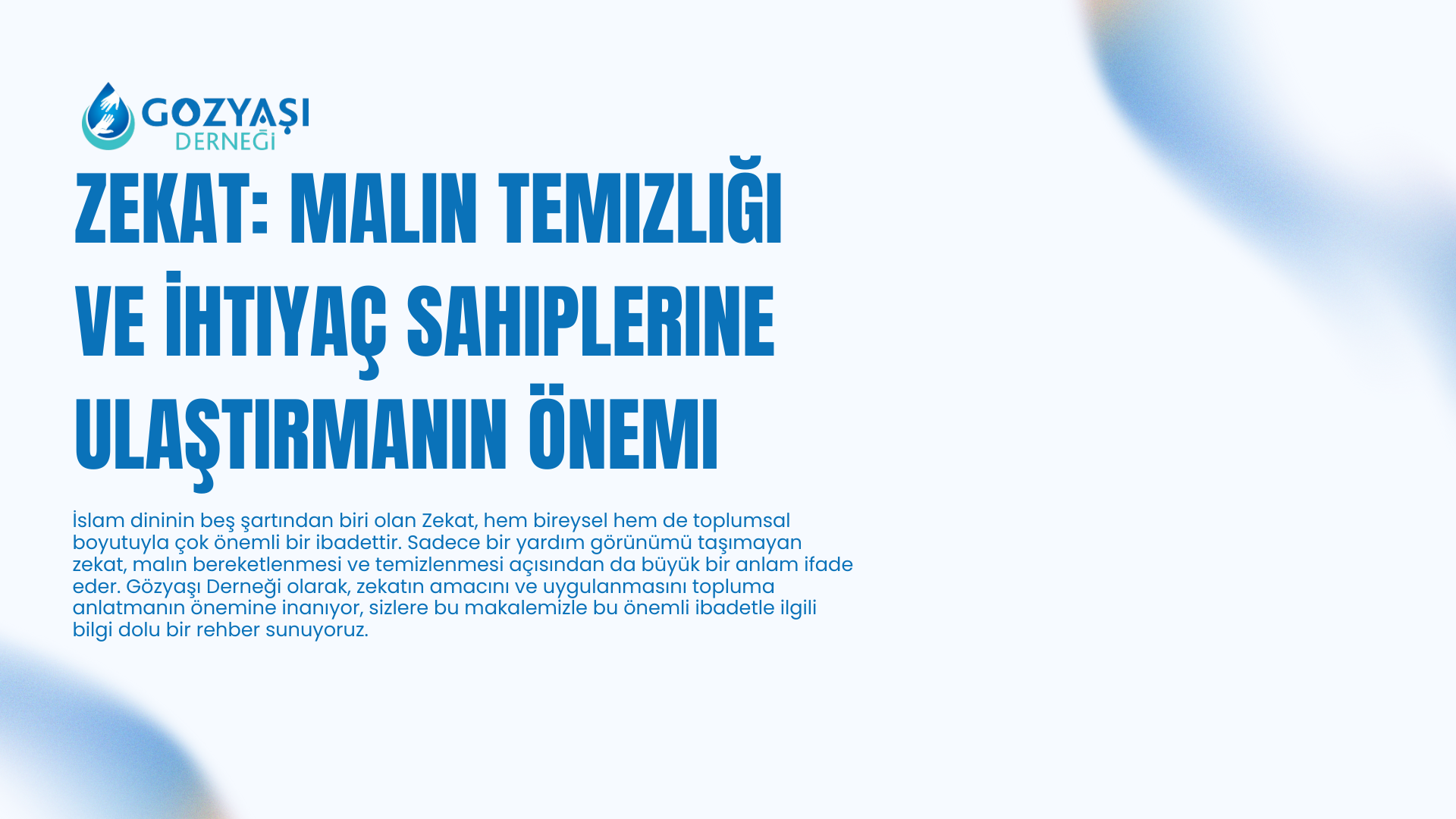 Zekat: Malın Temizliği ve İhtiyaç Sahiplerine Ulaştırmanın Önemi